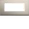 Plaque gallery 5 modules entraxe 71mm matiere antique alu|Hager-HAGWXP4505