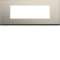 Plaque gallery 6 modules entraxe 57mm matiere antique alu|Hager-HAGWXP4506