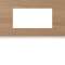 Plaque gallery 4 modules entraxe 57mm matiere oak wood|Hager-HAGWXP4734