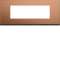 Plaque gallery 6 modules entraxe 57mm matiere copper alu|Hager-HAGWXP4606