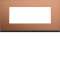 Plaque gallery 5 modules entraxe 71mm matiere copper alu|Hager-HAGWXP4605