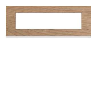 Plaque gallery 8 modules entraxe 71mm matiere oak wood|Hager-HAGWXP4708