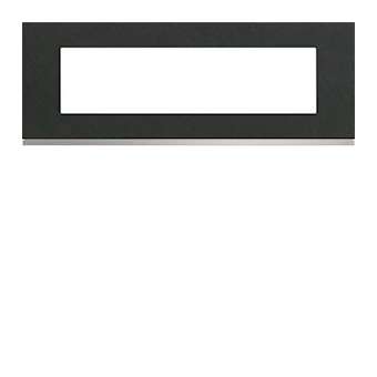 Plaque gallery 8 modules entraxe 71mm matiere dark rock|Hager-HAGWXP4408