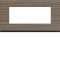 Plaque gallery 5 modules entraxe 71mm matiere grey wood|Hager-HAGWXP4805