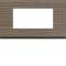 Plaque gallery 4 modules entraxe 57mm matiere grey wood|Hager-HAGWXP4834