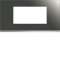 Plaque gallery 4 modules entraxe 71mm matiere mirror glass|Hager-HAGWXP5004