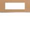 Plaque gallery 6 modules entraxe 57mm matiere cord leather|Hager-HAGWXP5106