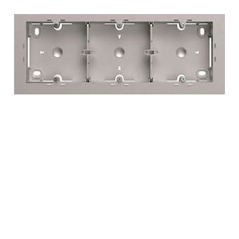 Boite saillie triple gallery titane|Hager-HAGWXA683T