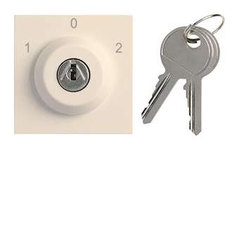 Interrupteur a clefs gallery 3 positions 2 modules dune|Hager-HAGWXF616D