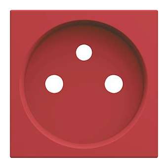 Enjoliveur prise de courant 2 pôles + terre gallery rouge|Hager-HAGWXD100R