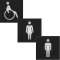 Etiquette pour voyant gallery 2 modules WC|Hager-HAGWXA604