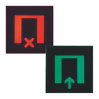 Etiquette pour voyant gallery 2 modules salle (libre/occupe)|Hager-HAGWXA605