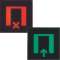 Etiquette pour voyant gallery 2 modules salle (libre/occupe)|Hager-HAGWXA605