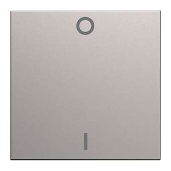 Enjoliveur interrupteur gallery marquage 0-1 2 modules titane|Hager-HAGWXD004T