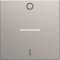 Enjoliveur interrupteur gallery marquage 0-1 a voyant 2 modules titane|Hager-HAGWXD013T