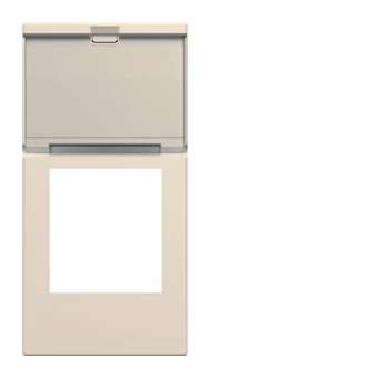 Enjoliveur prise RJ45 gallery avec porte-étiquette 1 module dune|Hager-HAGWXD205D