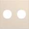 Enjoliveur prise double F gallery 2 modules dune|Hager-HAGWXD259D