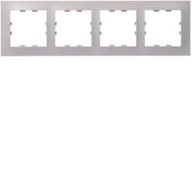 Kallysta pop plaque 4 postes horizontale entraxe 71 coloris Lin|Hager-HAGWKN444