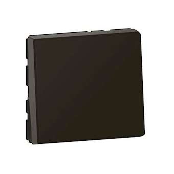 Poussoir lumineux avec voyant Mosaic Easy-Led 6A 2 modules - noir mat|Legrand-LEG099447