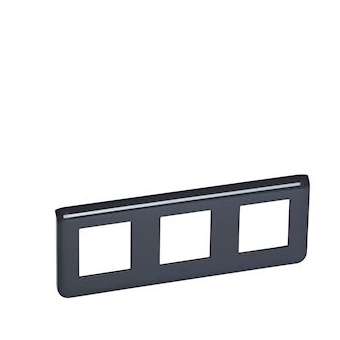 Plaque Mosaic 3x2 modules horizontal - anthracite|Legrand-LEG079046