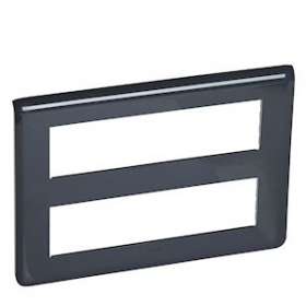 Plaque Mosaic 2x8 modules - anthracite|Legrand-LEG079077