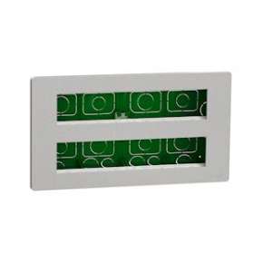 Unica - boîte de concentration encastrée complète - 2 rang de 10 mod - alu|Schneider Electric-SCHNU171030