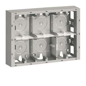 Systo Boîte 16 modules pour montage en saillie Titane|Hager-HAGWS686T