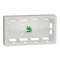 Unica - boîte de concentration saillie - 2 rang de 10 mod - Blanc anti - à compl|Schneider Electric-SCHNU821020