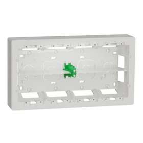 Unica - boîte de concentration saillie - 2 rang de 10 mod - Blanc anti - à compl|Schneider Electric-SCHNU821020
