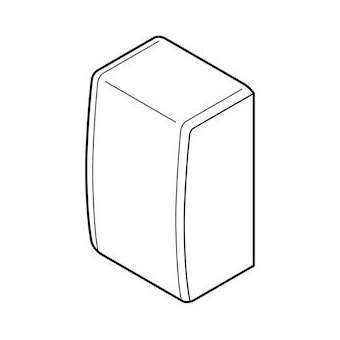 Embout pour moulure Keva 50mmx15mm - PVC Blanc Artic|Planet wattohm-PLW11565