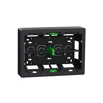 Unica - boîte de concentration saillie - 2 rang de 8 mod - Anthracite - à compl|Schneider Electric-SCHNU821854