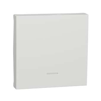 Unica - enjoliveur interrupteur ou bouton-poussoir lumineux - 2 mod - Blanc|Schneider Electric-SCHNU920018N