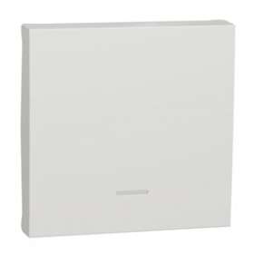 Unica - enjoliveur interrupteur ou bouton-poussoir lumineux - 2 mod - Blanc|Schneider Electric-SCHNU920018N
