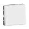 Interrupteur ou va-et-vient lumineux voyant Mosaic Easy-Led 10A 2 modules -blanc