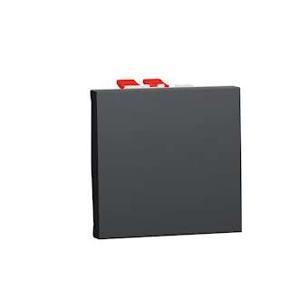 Unica - permutateur - 10A - 250Vca - 2 modules - Anthracite - mécanisme seul|Schneider Electric-SCHNU320554
