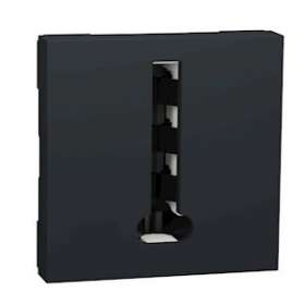 Unica - conjoncteur téléphone en T - 8 contacts - Anthracite - mécanisme seul|Schneider Electric-SCHNU349654