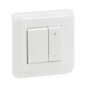 Variateur Mosaic 600W à griffes blanc complet avec plaque|Legrand-LEG099212