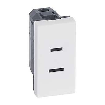 Prise de courant sans terre standard US Mosaic 1 module - blanc|Legrand-LEG077503