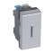 Poussoir inverseur à voyant 6A 250V~ Mosaic 1 module - alu|Legrand-LEG079232