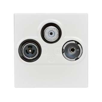 Prise TV-R-SAT DAB+ Mosaic 2 modules - blanc|Legrand-LEG099632