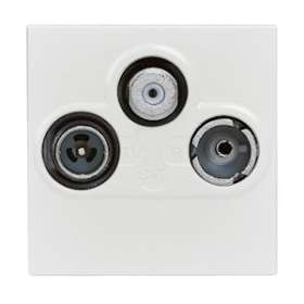 Prise TV-R-SAT DAB+ Mosaic 2 modules - blanc|Legrand-LEG099632