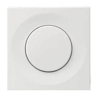 Systo variateur poussoir 350VA transfo ferromagnétique / elect. 2 modules Blanc|Hager-HAGWS067