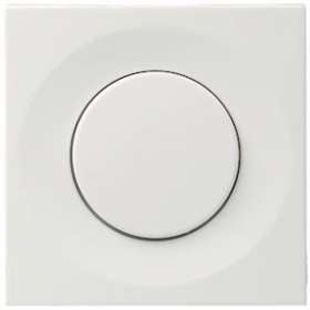 Systo variateur poussoir 350VA transfo ferromagnétique / elect. 2 modules Blanc|Hager-HAGWS067