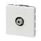 Prise TV typeF à visser Mosaic blanc - 2 modules|Legrand-LEG099623