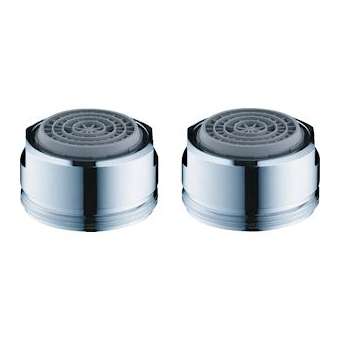 2 Mousseurs Ecosmart Lavabo et Bidet sous blister chromé|Hansgrohe-HA313958002