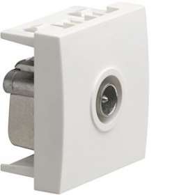Systo prise TV passage/terminale 15dB 2 modules Blanc|Hager-HAGWS252