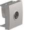 Systo prise TV directe 2 modules Titane|Hager-HAGWS250T