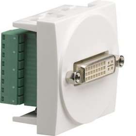 Systo DVI-D à bornier à vis 2 modules Blanc|Hager-HAGWS274