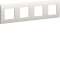 Systo plaque quadruple horizontale entraxe 71 4x2 modules Blanc