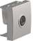 Systo prise TV+FM+SAT directe 2 entrées 2 modules Titane|Hager-HAGWS257T